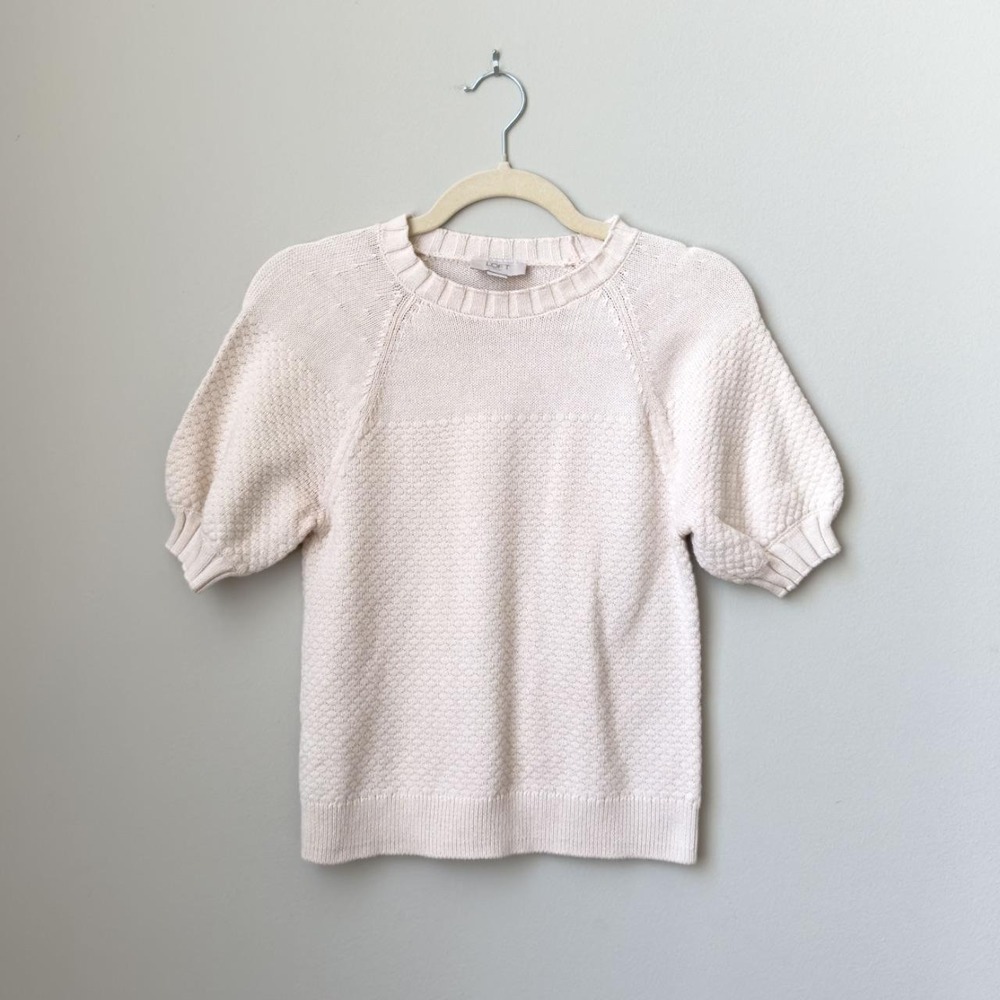 Coquette Bell-Sleeved Ballet Cottage Knit Blouse